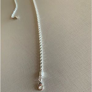 24” Silver Rope Chain.